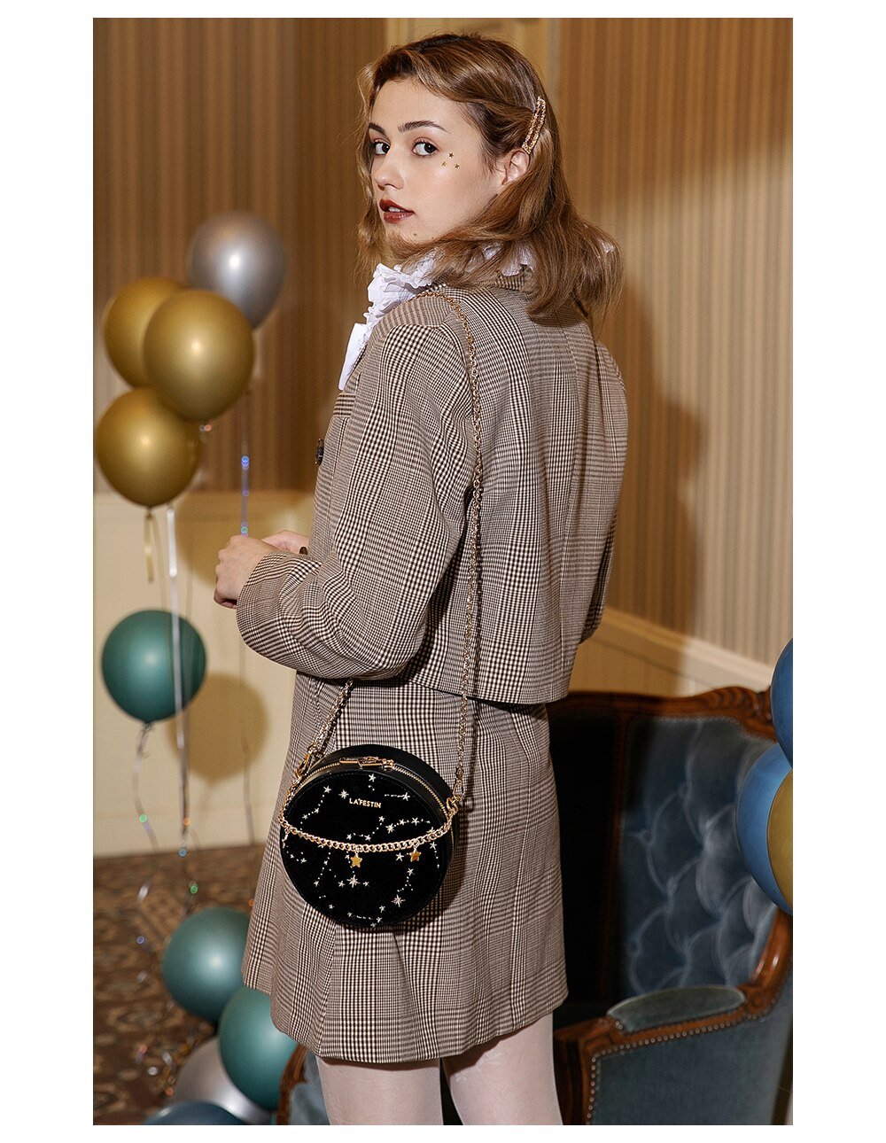 La Festin Golden Stars Handbag La Festin Golden Stars Handbag