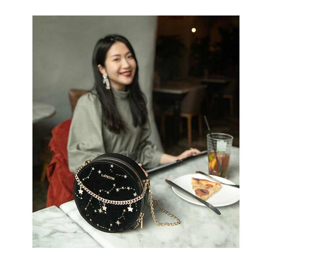 La Festin Golden Stars Handbag La Festin Golden Stars Handbag