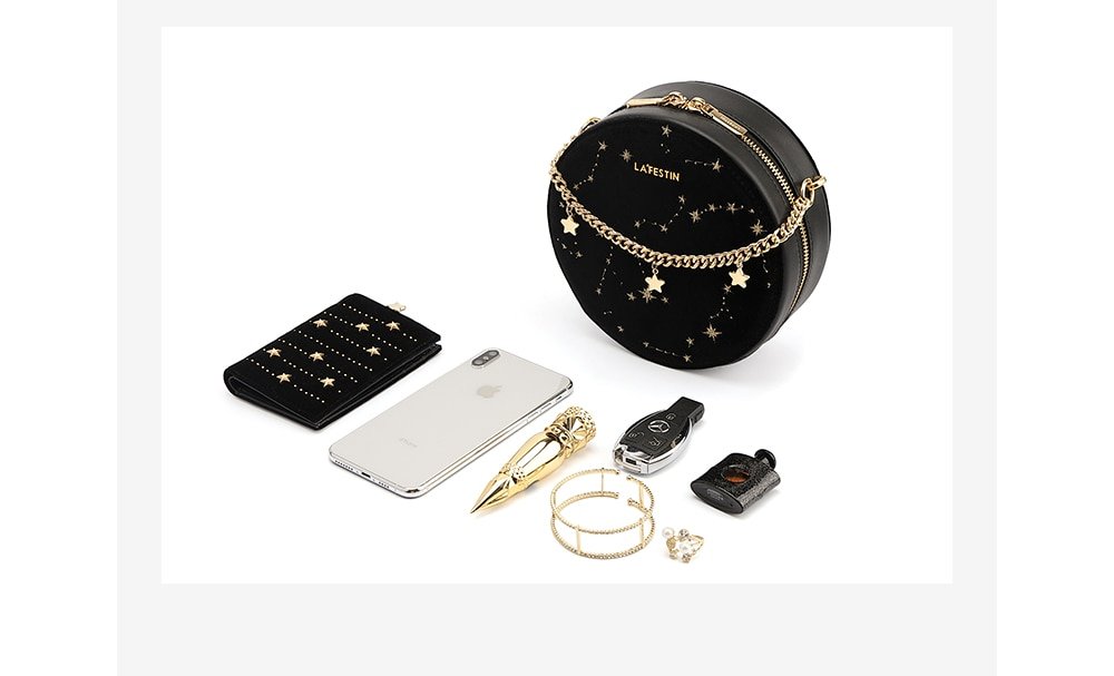 La Festin Golden Stars Handbag La Festin Golden Stars Handbag