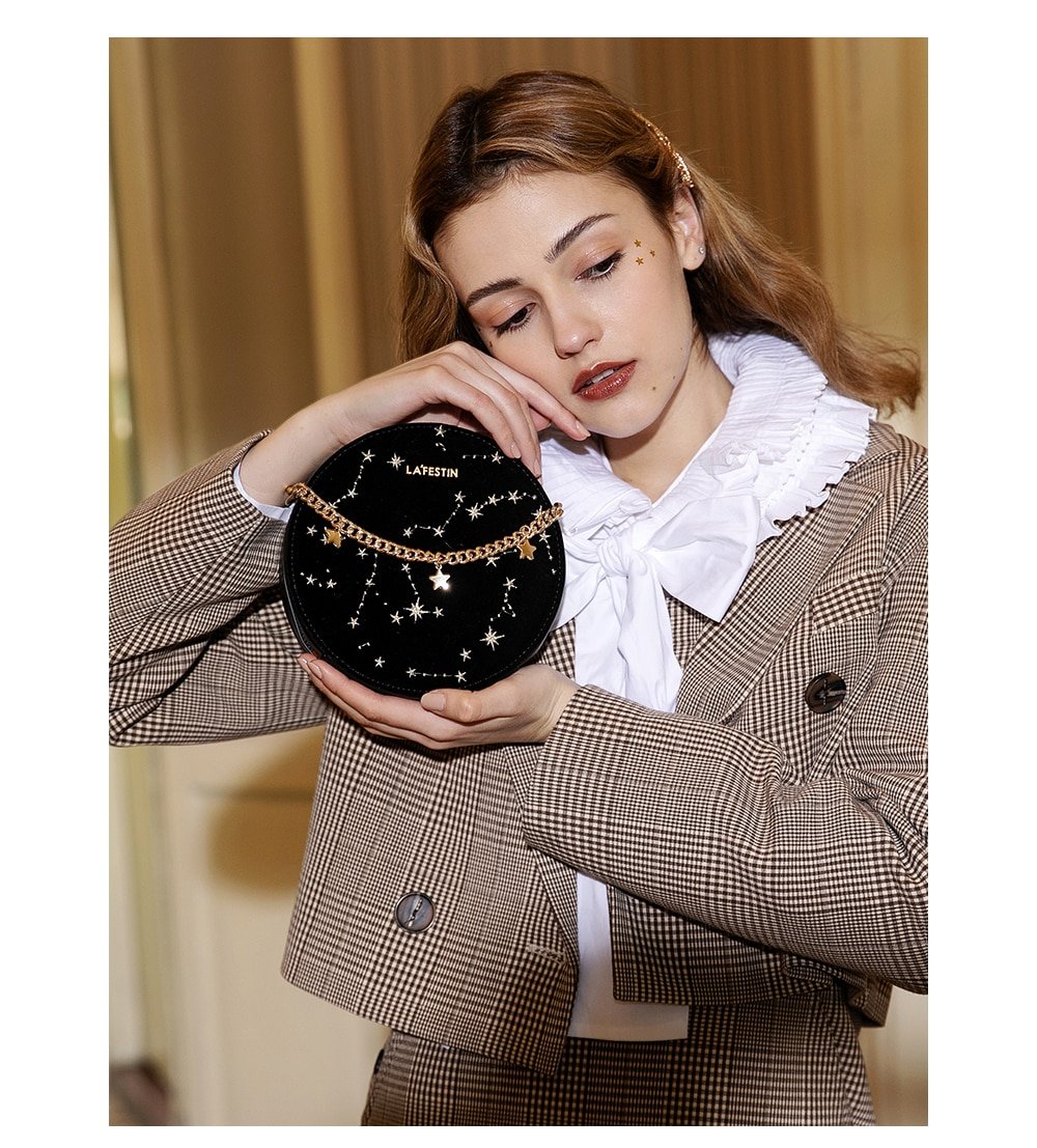 La Festin Golden Stars Handbag La Festin Golden Stars Handbag