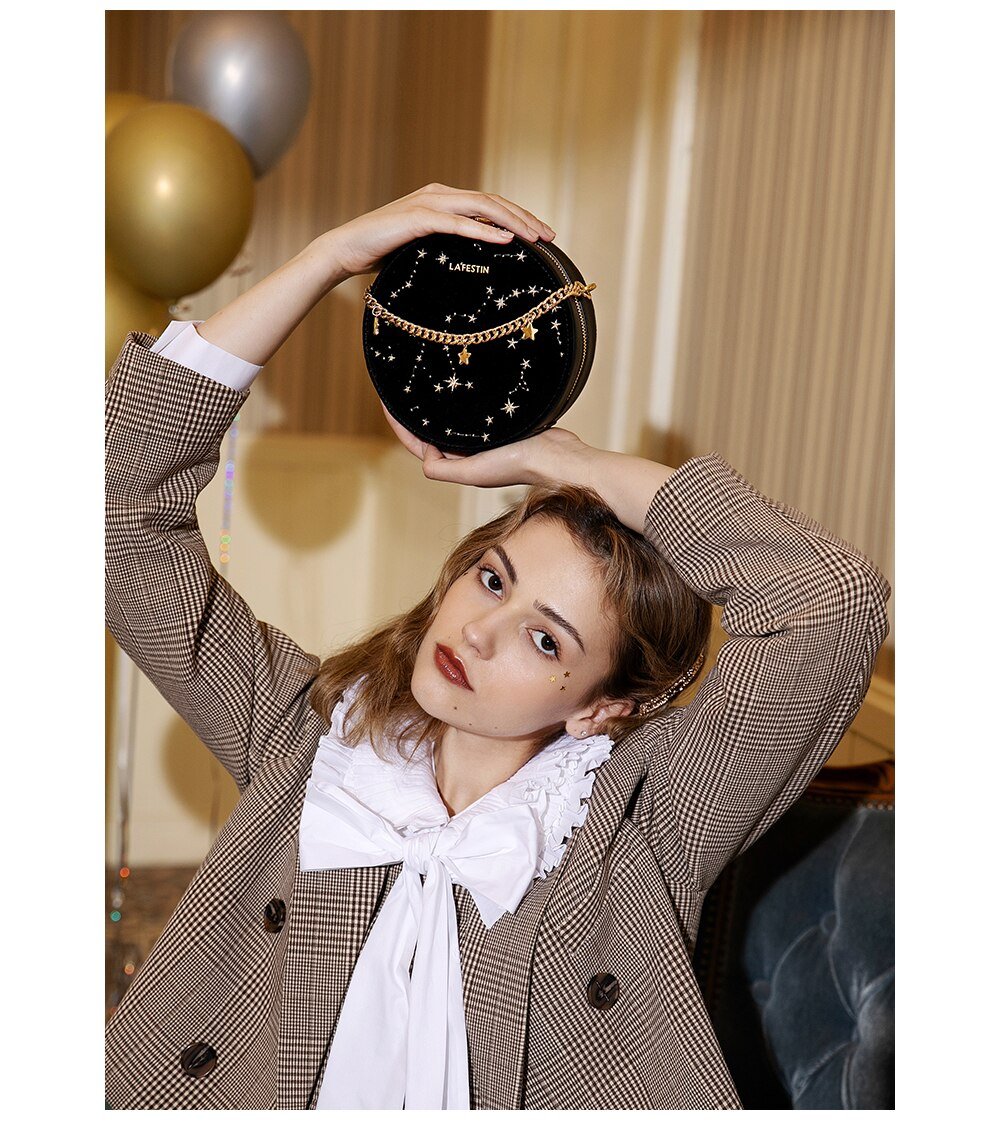 La Festin Golden Stars Handbag La Festin Golden Stars Handbag